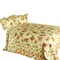 Full/Queen Cotton Quilt Set 3-Piece Floral Vermicelli Quilted Reversible